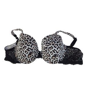 Joyspun T-Shirt Bra | Leopard Print Lace | Size 42D | Plus Size | New with Tags